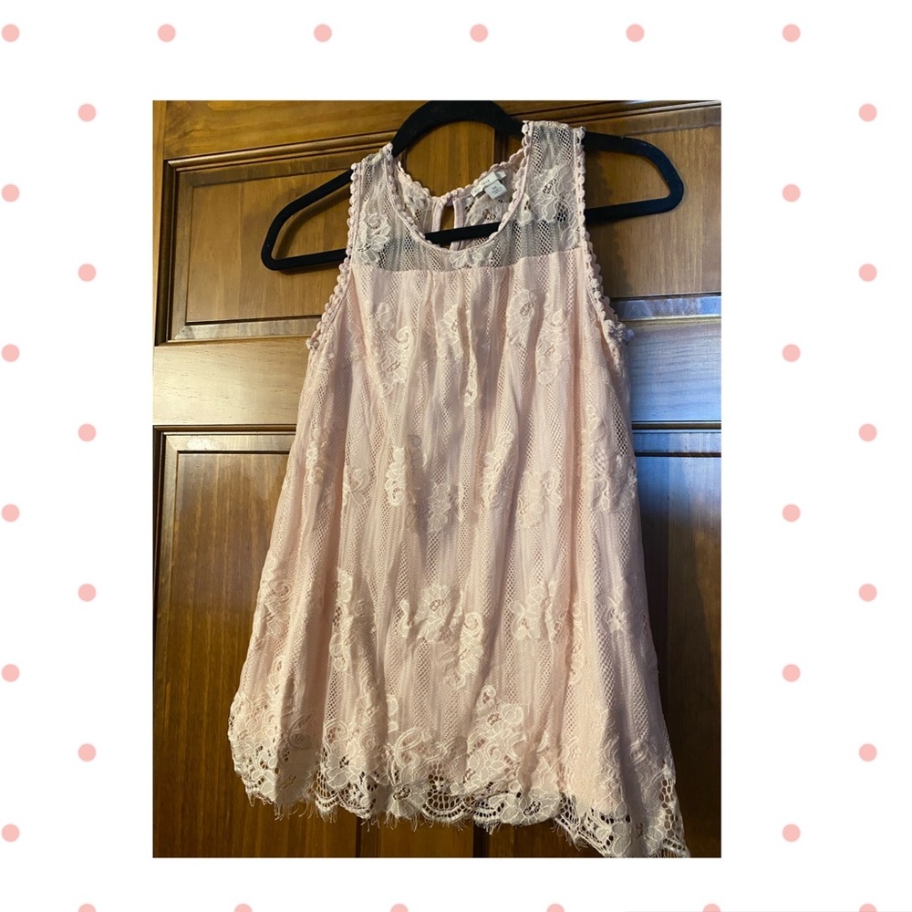 Lace tank top